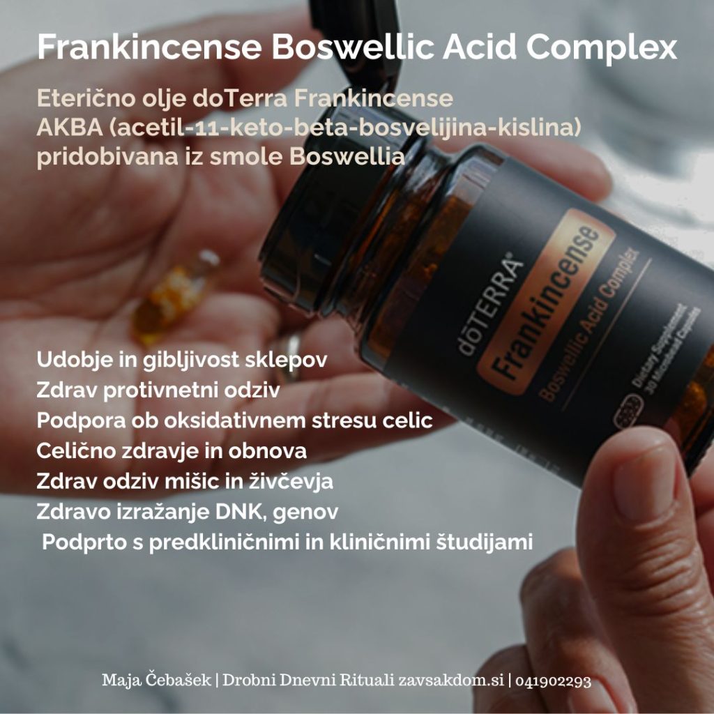doTerra frenky frankincense kadilo kadilna bosvelija complex kapsule